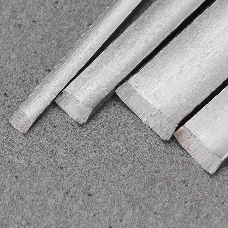 4Pcs Wood Carving Chisel Set Semi Circle Gouge with Handle Woodworking Hand Tool - Image 5