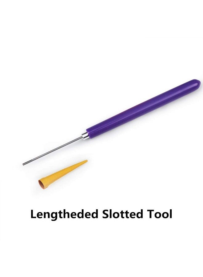 YURROAD YURROAD 6pcs Multifunction Quilling Slotted Pen Quilling Needle Pen Quilling Filigrana Tools Kit for Paper Strips  - Image 3