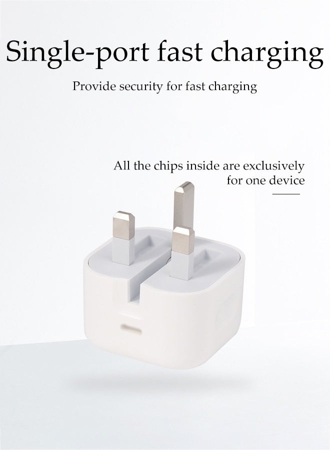 DUNISO USB C Fast Charger Wall Charging Plug and 1.5m Weaving Thread Charger Cable 35W Fast Charging USB C To USB C Cable for iPhone 16 Pro/16 Pro Max/16e/15 Pro/15 Plus/iPad Pro Air 5th/4th - Image 3