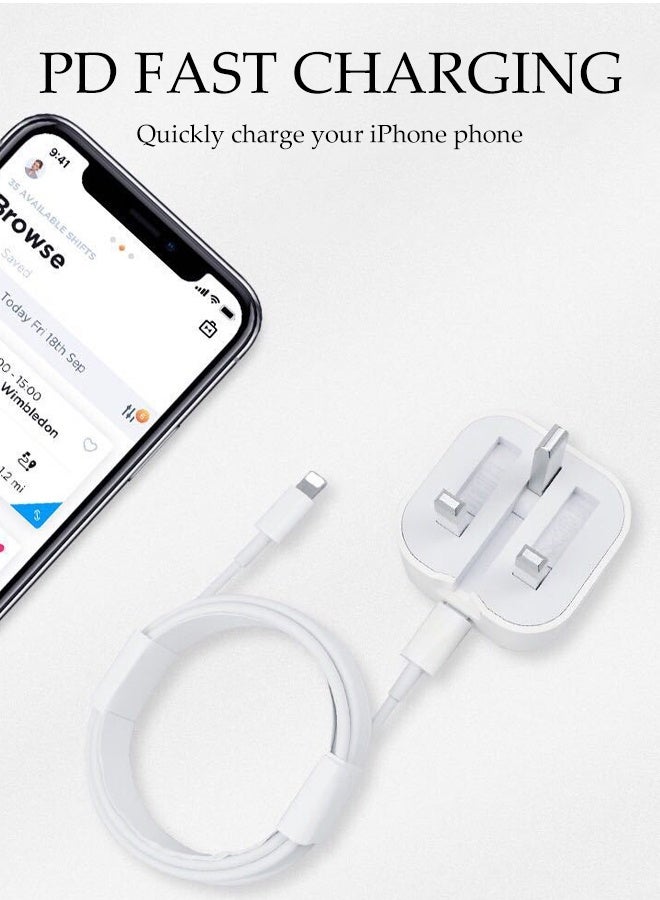 DUNISO USB C Fast Charger Wall Charging Plug and 1.5m Weaving Thread Charger Cable 35W Fast Charging USB C To USB C Cable for iPhone 16 Pro/16 Pro Max/16e/15 Pro/15 Plus/iPad Pro Air 5th/4th - Image 4