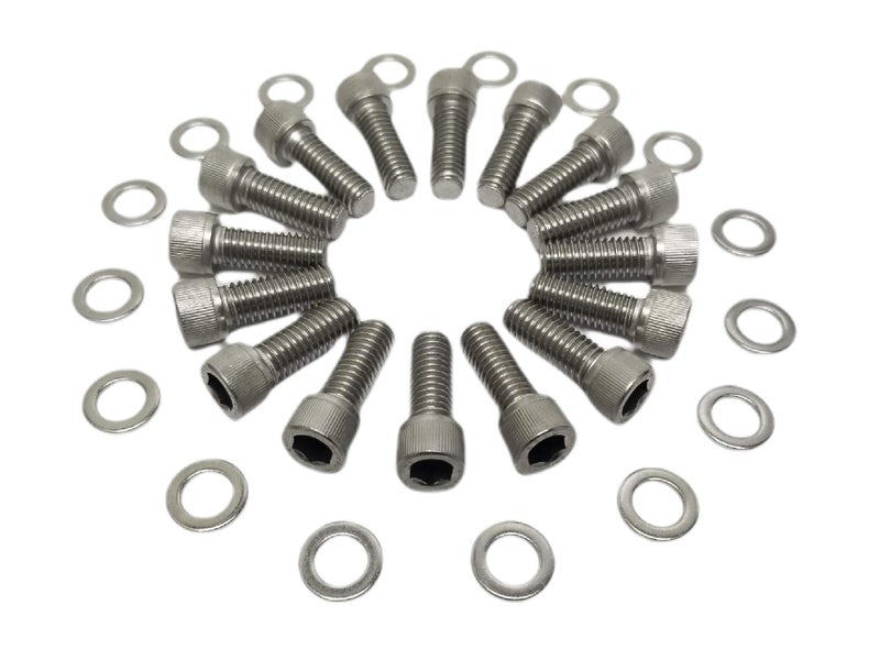 Z Whip BBC Stainless-Steel Exhaust Header Bolt Kit 1” 3/8-16 Bolts and Washers Compatible with Chevrolet V8 Big Block V8 Engines 1958-2000 348 366 402 409 427 396 454 502 7.4L TBI Vortec - Image 3