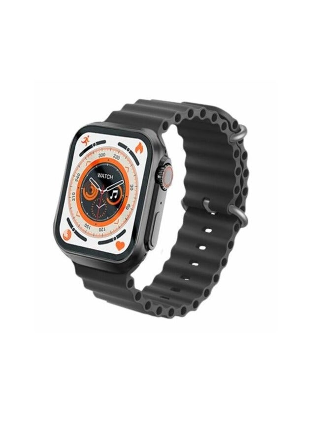 W&O Original X9 ULTRA 2 Smart Watch, 9th Generation, AMOLED Screen - Bluetooth - NFC - Google Maps - GPT Chat - Wireless Charger - 2 Silicone and Fabric Straps - (Black) - Image 2