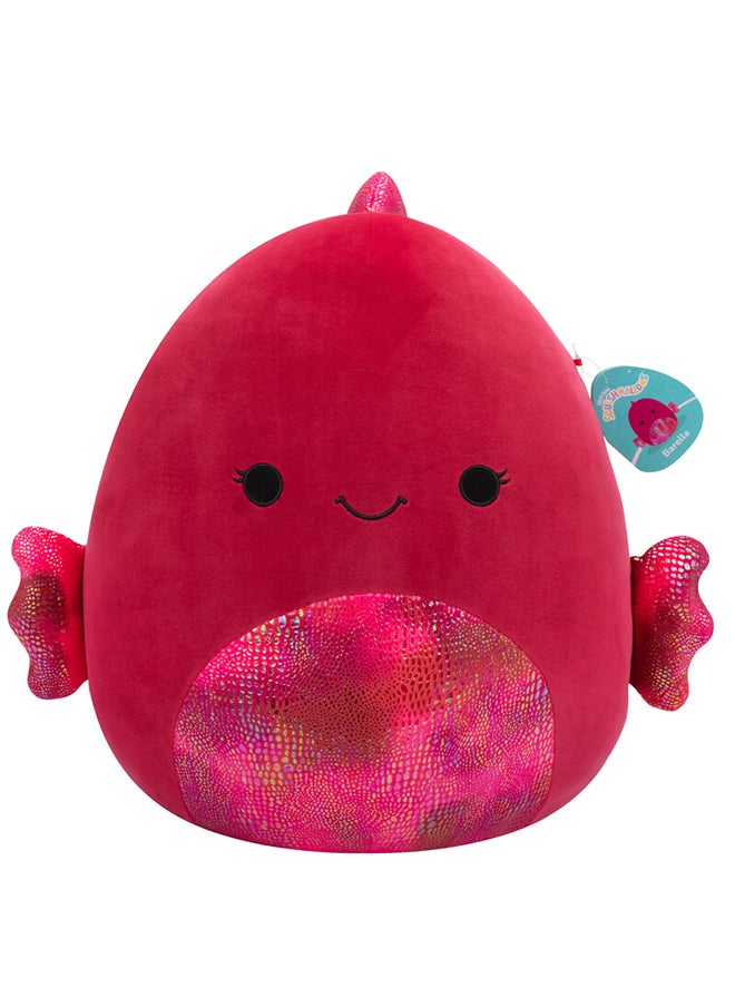 Squishmallows Large Plush 16 inch Barella Raspberry Betta Fish Officially Licensed Kellytoy Plush Toy Colorful Soft Gift for Kids Girls & Boys Washable Squishy Stuff Toy Multicolor All Age  - Image 1
