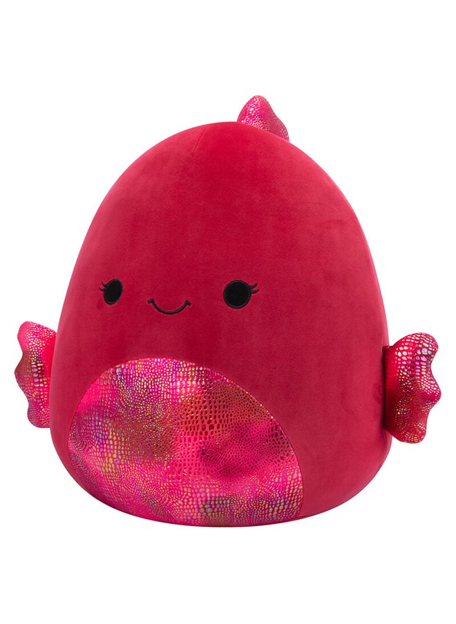 Squishmallows Large Plush 16 inch Barella Raspberry Betta Fish Officially Licensed Kellytoy Plush Toy Colorful Soft Gift for Kids Girls & Boys Washable Squishy Stuff Toy Multicolor All Age  - Image 4
