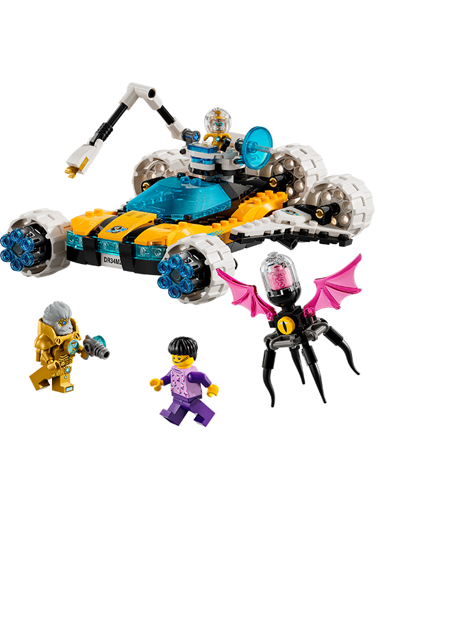 ليغو DREAMZzz Mr. Oz’s Space Car Toy to Space Shuttle Model, Vehicle Building Toys for Boys, Girls & Kids aged 8 Plus, Includes Mr. Oz, Albert and Jayden minifigures, Kids’ Birthday Gifts 71475