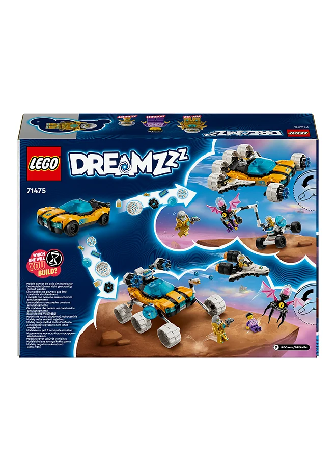 ليغو DREAMZzz Mr. Oz’s Space Car Toy to Space Shuttle Model, Vehicle Building Toys for Boys, Girls & Kids aged 8 Plus, Includes Mr. Oz, Albert and Jayden minifigures, Kids’ Birthday Gifts 71475
