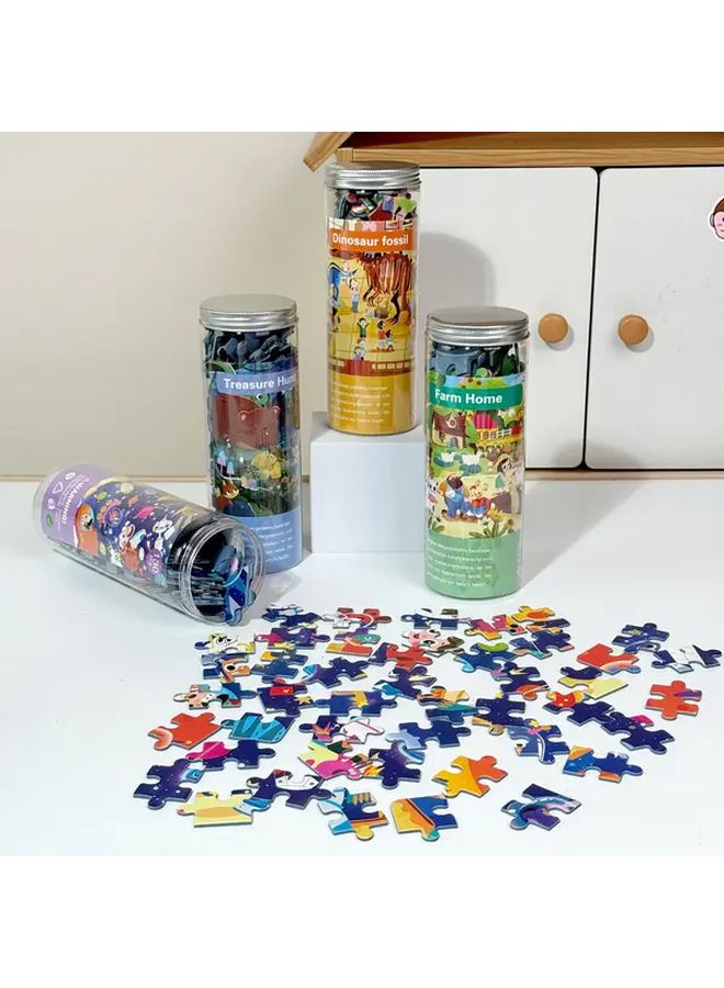 Farm House 130 قطعة لغز في جرة ألغاز تعليمية لتطوير المنطق - Image 2