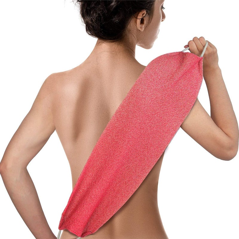 Evridwear Exfoliating Back Scrubber for Shower - Double-Sided Body Scrubber with Handles, Deep Clean, Massage & Exfoliate Back Washer for Men & Women, Invigorates Skin & Circulation - Image 1