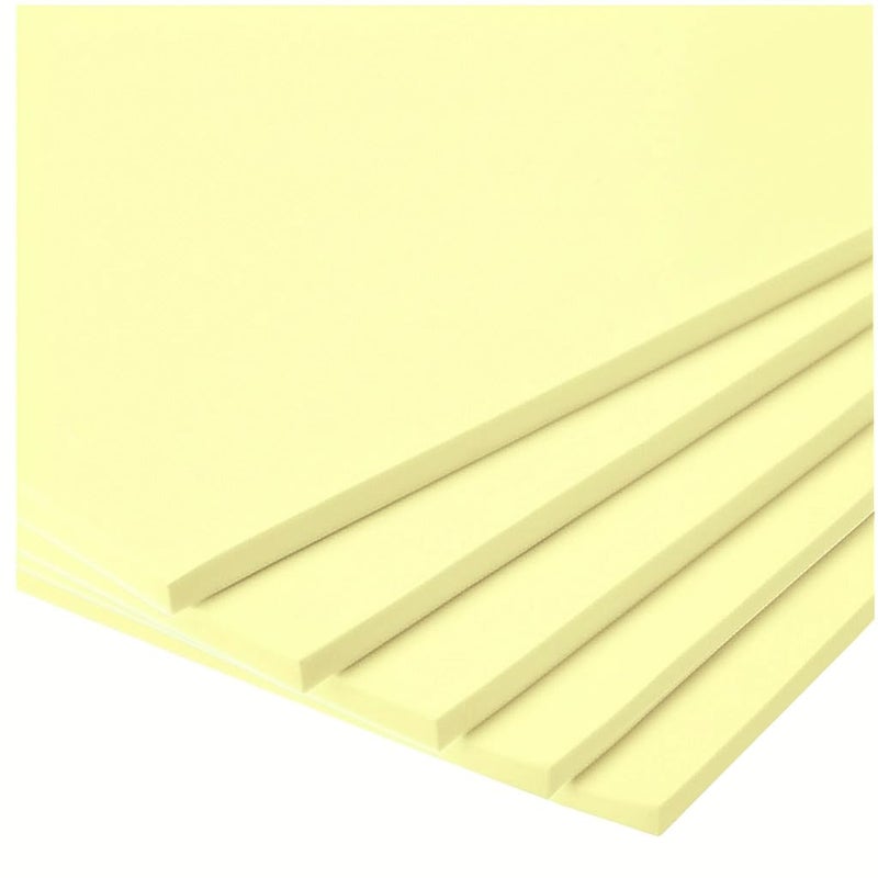 frilt Craft Eva Foam Sheet, A4 Size 21x30 cm, 5mm Thick, Light Yellow - Image 1