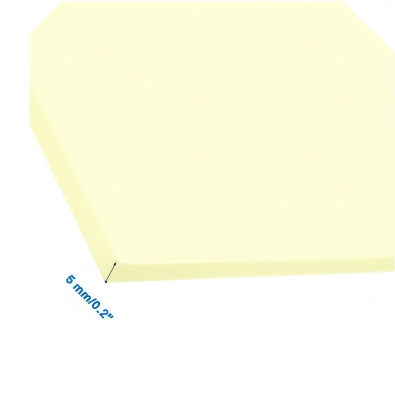 frilt Craft Eva Foam Sheet, A4 Size 21x30 cm, 5mm Thick, Light Yellow - Image 4