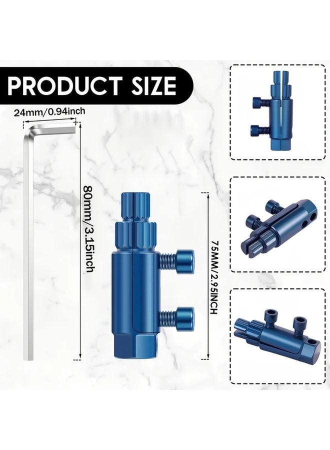 New Manual Puller Set Blue Broken Faucet Stripped Screw Bolt Extractor Tool - Image 5