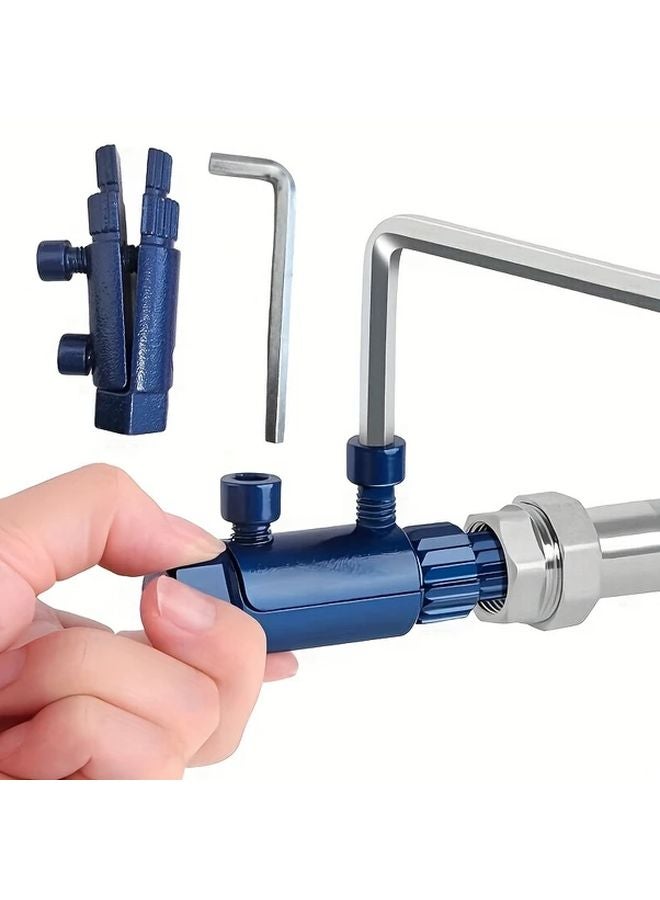 New Manual Puller Set Blue Broken Faucet Stripped Screw Bolt Extractor Tool - Image 1