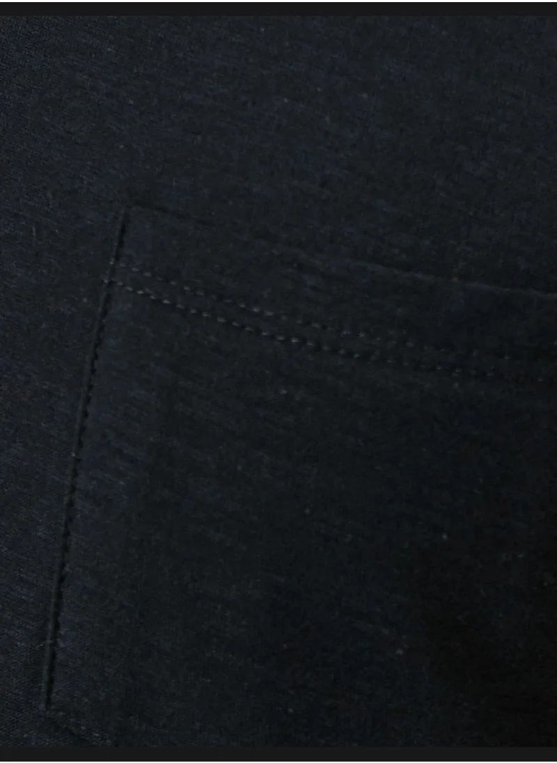KOTON Crew Neck T-Shirt Pocket Detailed