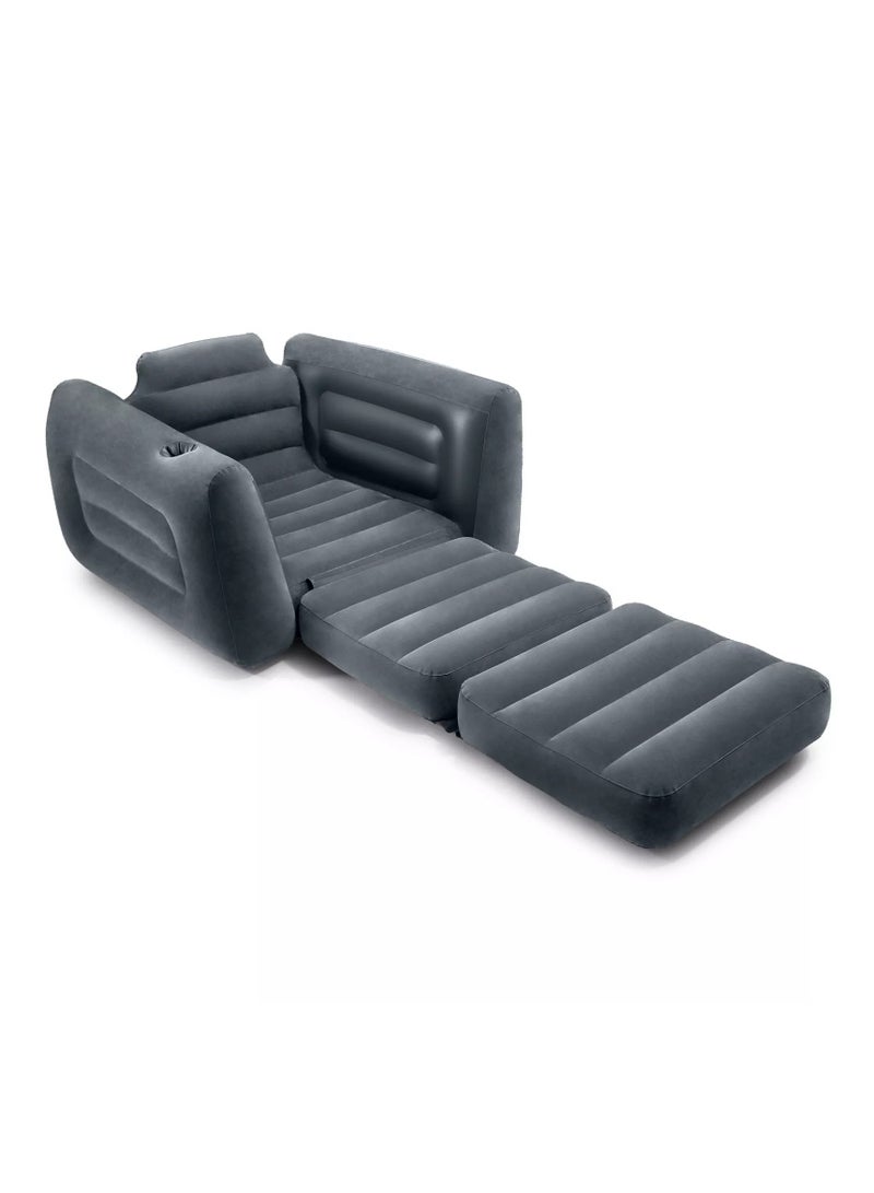 Foldable Inflatable Lazy Sofa Bed for One Person – Waterproof Balcony Sofa, Comfortable Outdoor Furniture, Portable Garden & Patio Chair, Foldable Air Sofa for Relaxing Outdoors