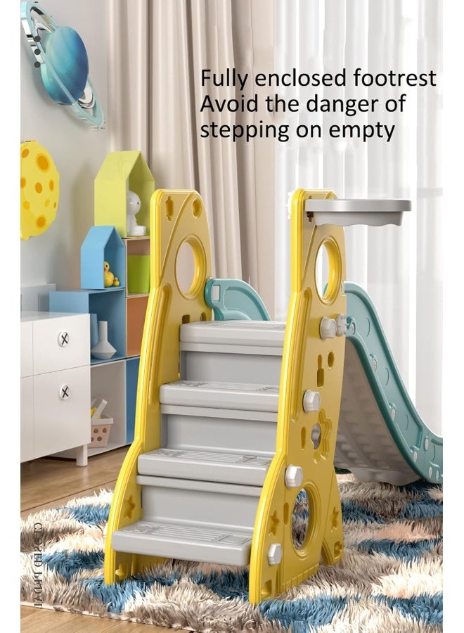 Rainbow Toys RBW TOYS Slide for Kids Toys Set 3 in 1 Outdoor Play Structure multi color Jumbo Slide and Swing with Basket Ball Game - Image 5