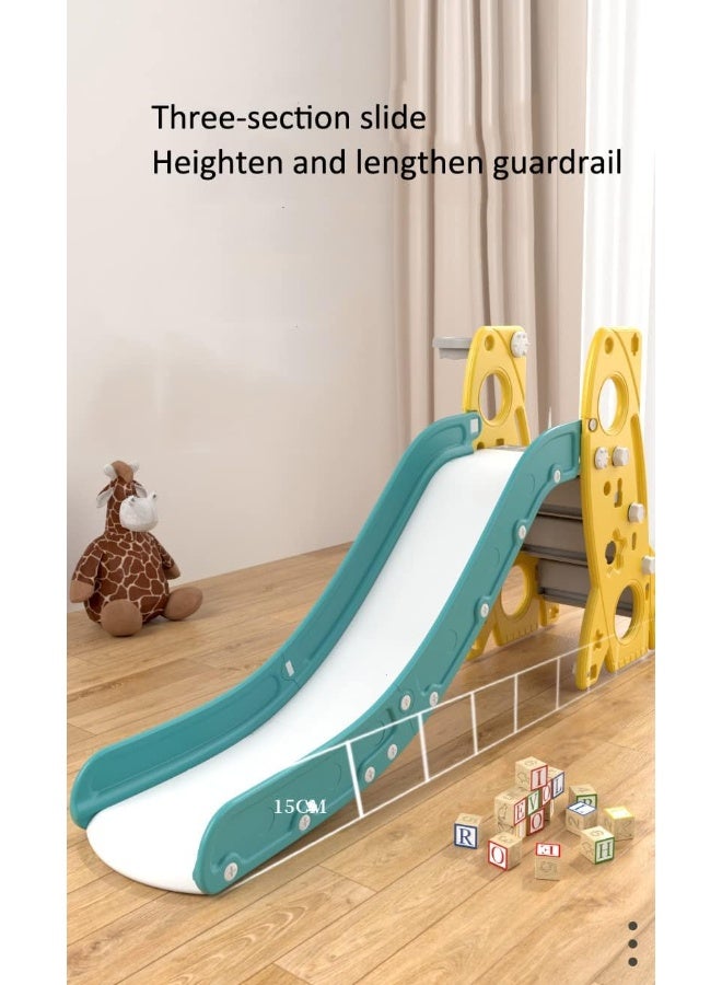 Rainbow Toys RBW TOYS Slide for Kids Toys Set 3 in 1 Outdoor Play Structure multi color Jumbo Slide and Swing with Basket Ball Game - Image 3