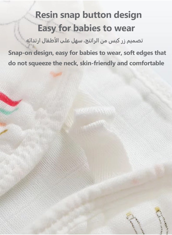 oldlaiben Baby Burp Cloths, 100% Cotton Cloths, Large Extra Soft and Absorbent Baby Burping Cloth, Ultra Absorbent 100% Cotton for Baby Drool and Messes - Soft, Safe & Gentle Baby Burp Cloths for Boys & Girls, Baby Essentials for Newborn, Strawberry  - Image 4