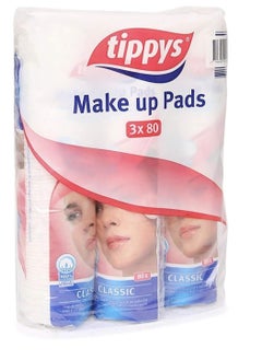 Tippys Cotton Make Up Pads Duo-Soft/pack of 3 