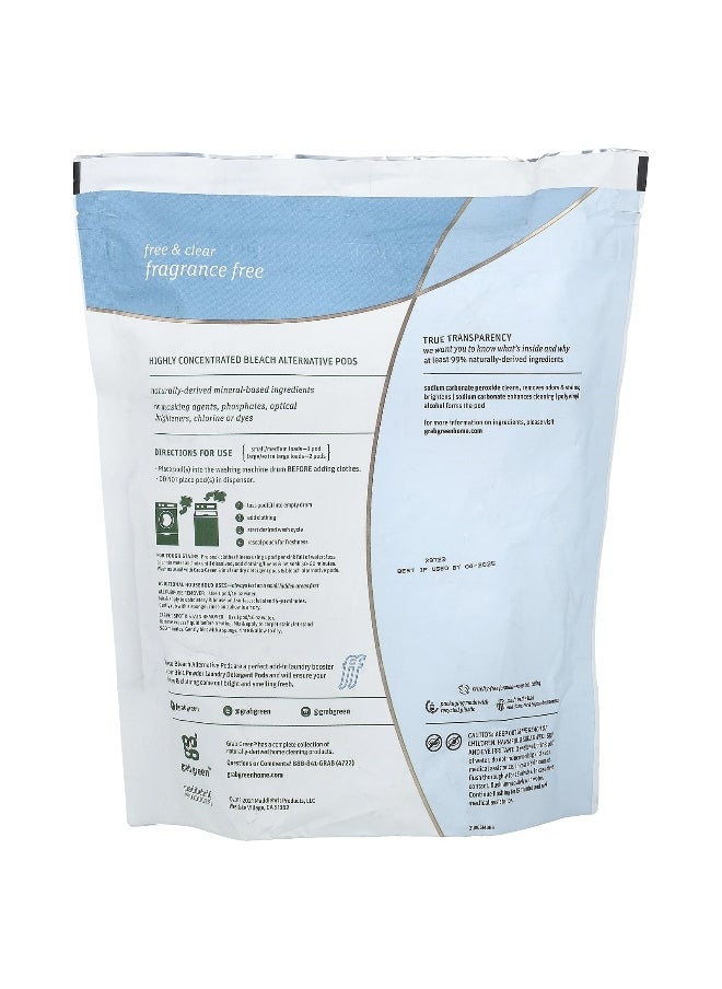 Grab Green Grab Green, Bleach Alternative, Powder Detergent Pods, Fragrance Free, 60 Loads, 1 lb 15.7 oz (900 g)  - Image 2