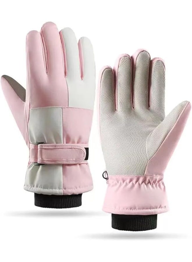 قفازات الشتاء قفازات البرد ، قفازات الثلج ، قفازات التزلج للسيدات على شاشة لمس ، قفازات مقاومة للماء للحفاظ على الحرارة ، قابلة للتعديل ، مناسبة لركوب الدراجات ، تسلق الجبال ، قيادة السيارة ، التزلج - Image 1