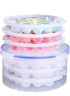 KASTWAVE Ice Cubes Trays with Storage Container Ice Cube Mould Easy Release with Lid for Home Kitchen, Freezer, Mixed Drinks, Whiskey, Cocktails (3 Pack)  - Image 1