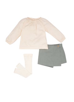 DeFacto Babygirl Regular Fit Bike Neck Woven Set - 3 Pack  - Image 3