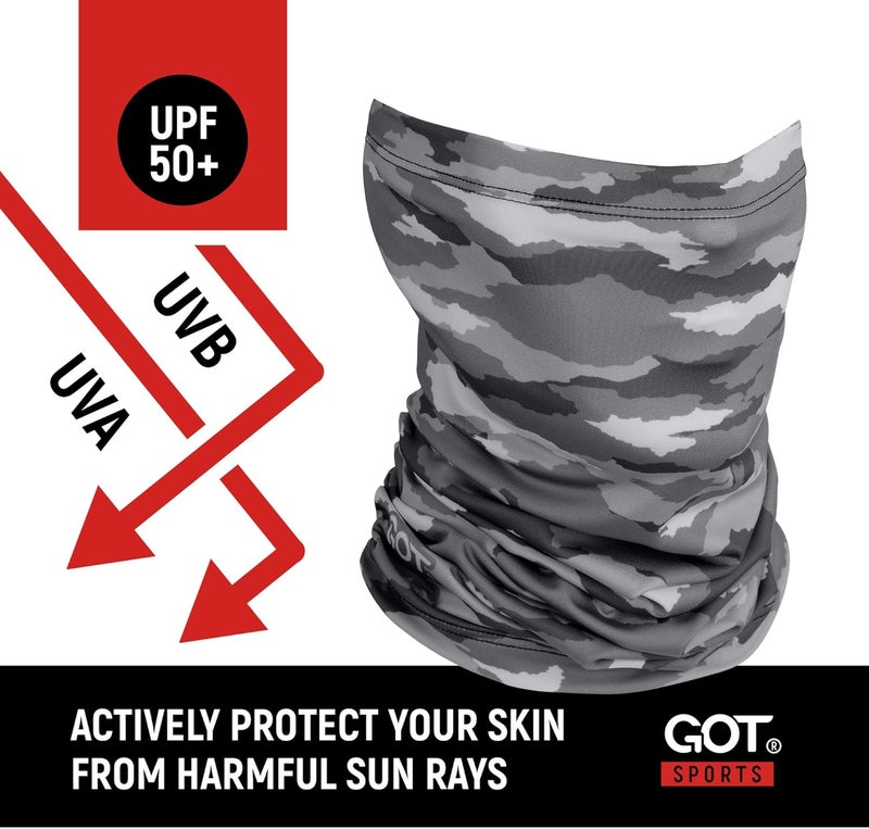 GOT Sports UPF 50+ Fishing Neck Gaiter - Camo Sun Protection Face Mask for Men & Women - Image 2