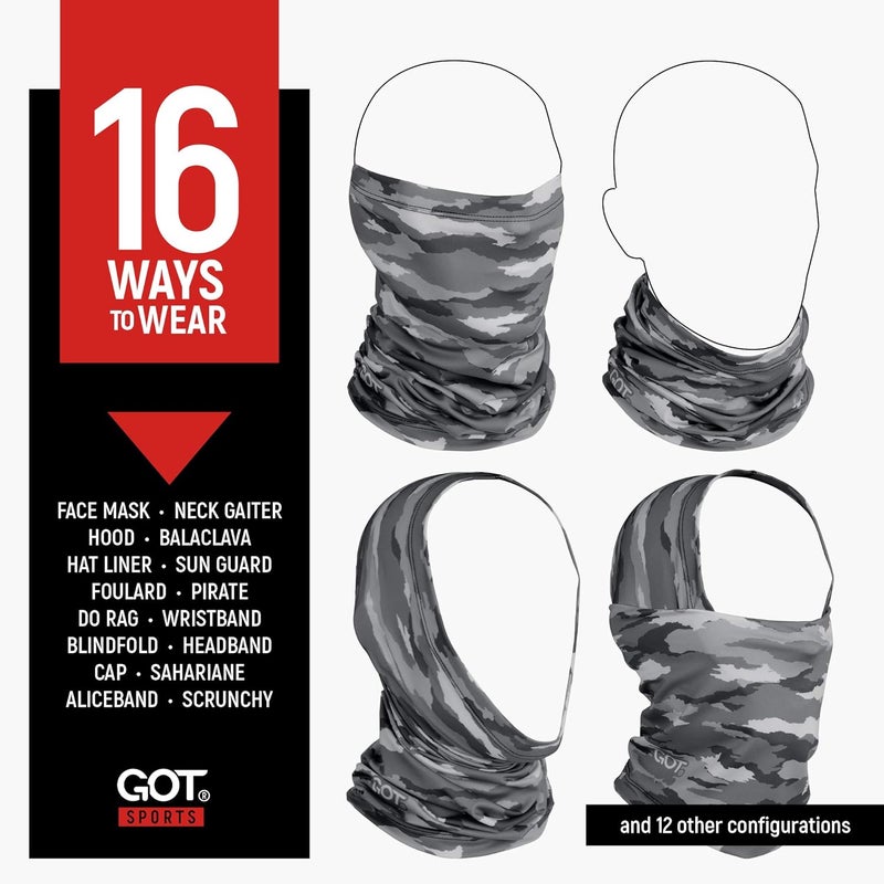 GOT Sports UPF 50+ Fishing Neck Gaiter - Camo Sun Protection Face Mask for Men & Women - Image 3