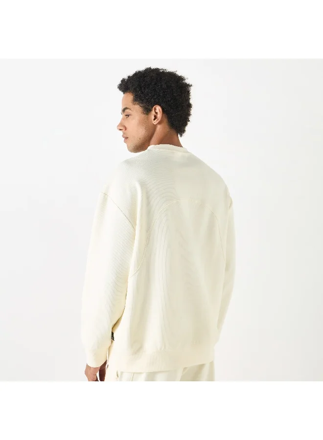 Kappa Kappa Logo Detail Sweatshirt with Long Sleeves