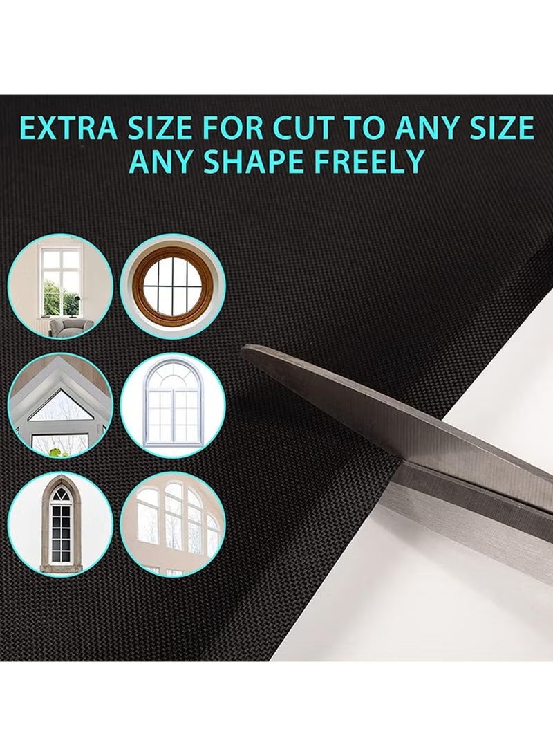 Portable Blackout Curtains, DIY Blackout Blinds with Cutter Knife, No Drill, 100% Black Out, Blackout Shades for Bedroom, Travel, Baby Nursery, Office (145*200cm) - Image 5