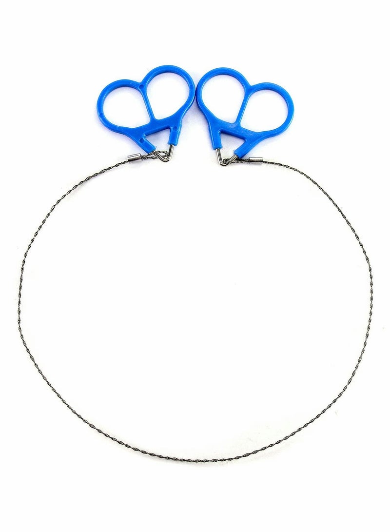 Y&D Wire Saw, 4 Pack 20" Stainless Steel Serrated Cutting Cable, Emergency Chainsaw Survival Kit Outdoor Tools for Trees Cutting, Backpacking Gear, Camping, Hunting, Hiking - Image 2
