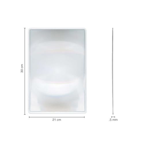 oddpod™ A4 Big Size Fresnel Lens & Flexible Plastic 3X Magnifying Sheet - Pack of 1 - Image 3