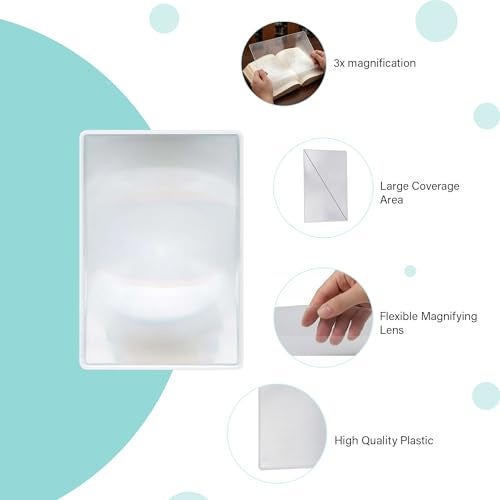 oddpod™ A4 Big Size Fresnel Lens & Flexible Plastic 3X Magnifying Sheet - Pack of 1 - Image 4