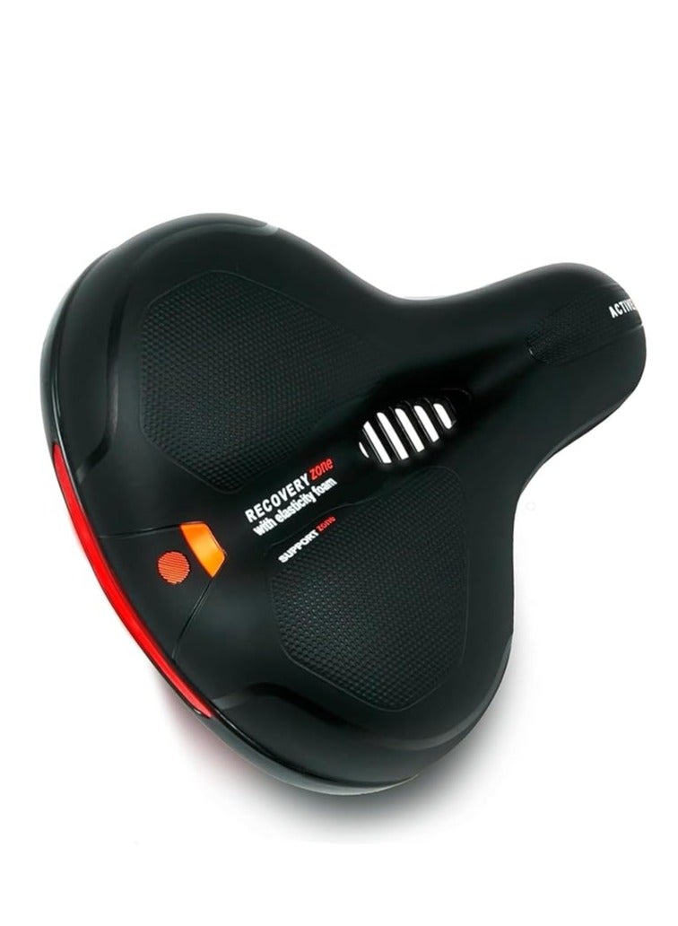 مقعد للدراجة . عريض ومريح وطرى من مادة الميمورى . تصميم فريد للراحة اثناء قيادة الدراجة . جودة عالية ويناسب لكل الدراجات - Image 1