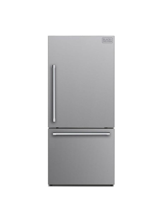509L Gross 499L Net Capacity Freestanding Refrigerator, Bottom Freezer Drawer - BXREF509NFBDISNX Inox Finish 210 W BXREF509NFBDISNX Inox