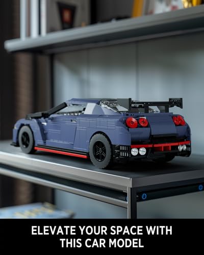 Nifeliz GTRS-35 Sports Car Building Set, 1:14 Scale Collectible Model Set for Display, Gift for Adult Car Enthusiasts (NF10285) - Image 5