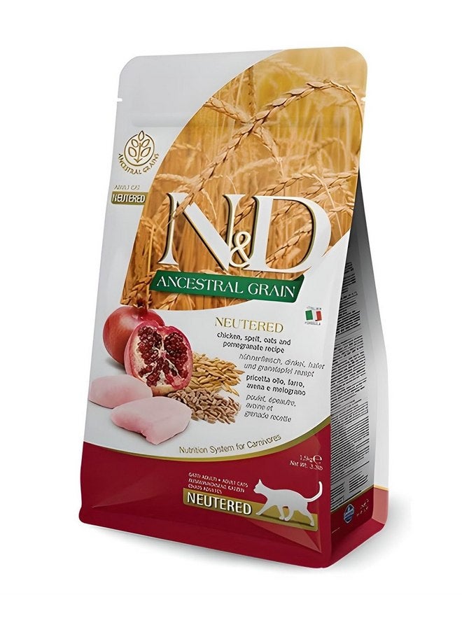 Farmina Neutered Chicken & Pomegranate Low Ancestral Grain 1,5 KG - Image 1