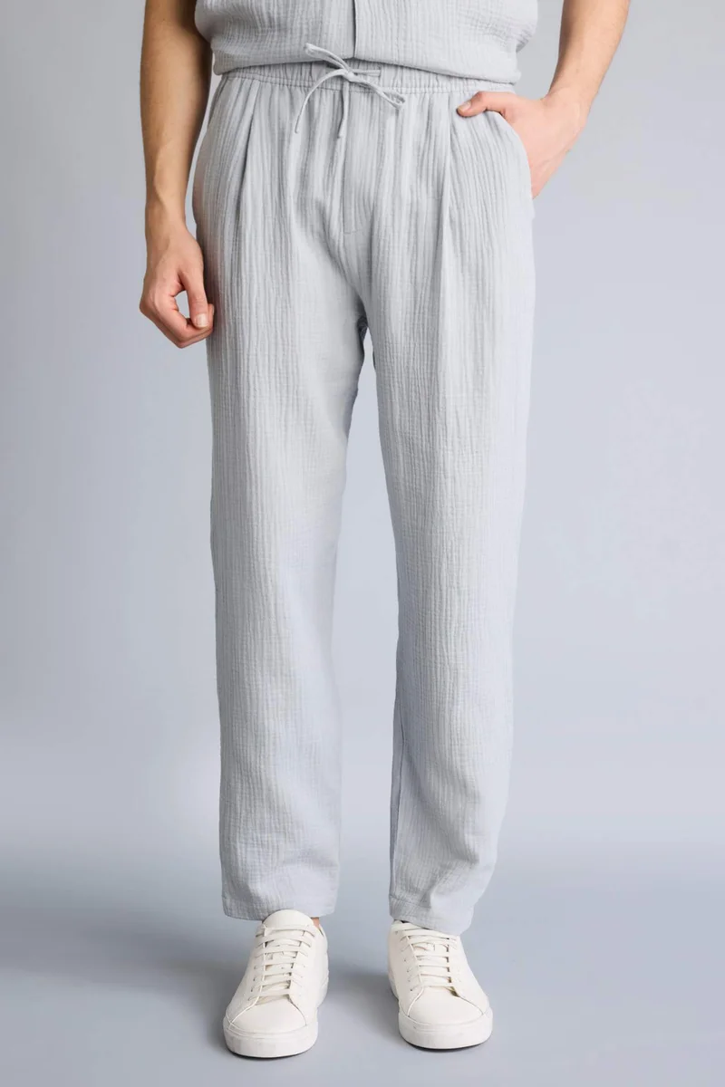 Defacto  Relax Fit Cotton Trousers for Men | Best Price UAE