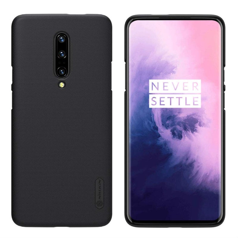 Nillkin 1P7PNlSfB Oneplus 7 Pro Super Frosted Hard Phone Case With Stand  Black