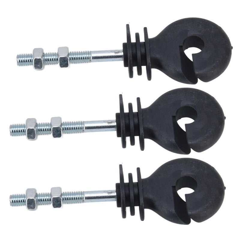 Keenso Electronic Fence Insulator, Threaded Isolation Nails, 50 Pieces for Animal Husbandry, Safe Screw Insulator, Galvanized Steel - Image 3