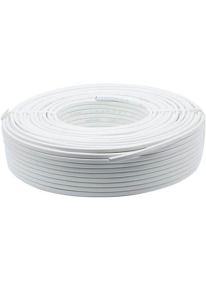 melfi 4 Core Roll Rj11 Flat Telephone Cable - 90 Meter Solid Wire For Reliable Telephone And Data Connections - Image 1