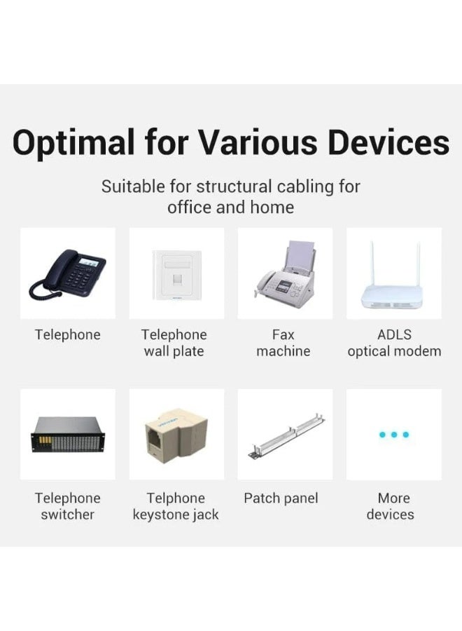 melfi 4 Core Roll Rj11 Flat Telephone Cable - 90 Meter Solid Wire For Reliable Telephone And Data Connections - Image 5