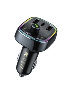 WEKOME Fast Car Charger with MP3 Bluetooth Player Black  - Image 1