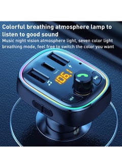 WEKOME Fast Car Charger with MP3 Bluetooth Player Black  - Image 4