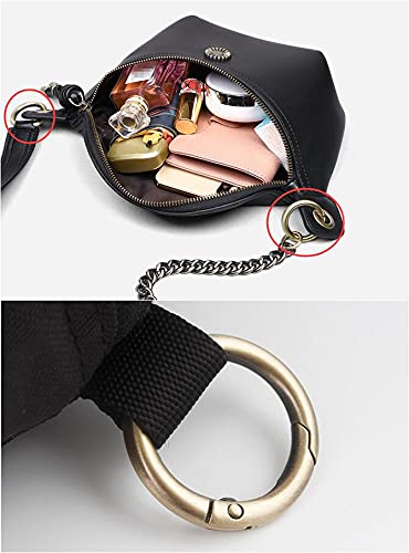 Bobeey 8pcs Brushed Bronze Spring O Ring,Round Carabiner Snap Clip Trigger Spring Keyring Buckle,O Ring for Bags,Purses BBC3 (1 1/2''(3.8cm), Brushed Bronze)… - Image 5