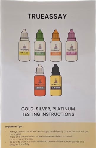 Techneak ﻿Gold Testing Kit 10k 14K 18K Acid Solutions with 2x2 Test Stone Precious Metal Tester Real/Fake Check Analysis Kit - Image 3