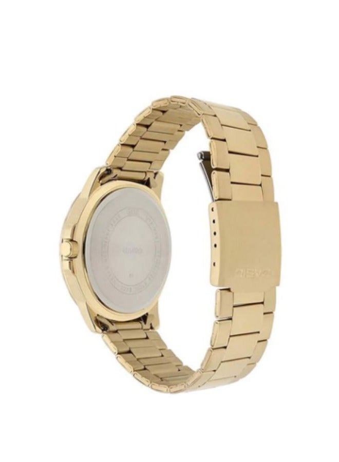 كاسيو ساعة كاسيو للرجال بسوار ستانلس ستيل، موديل MTP VD01G-1C - Image 2