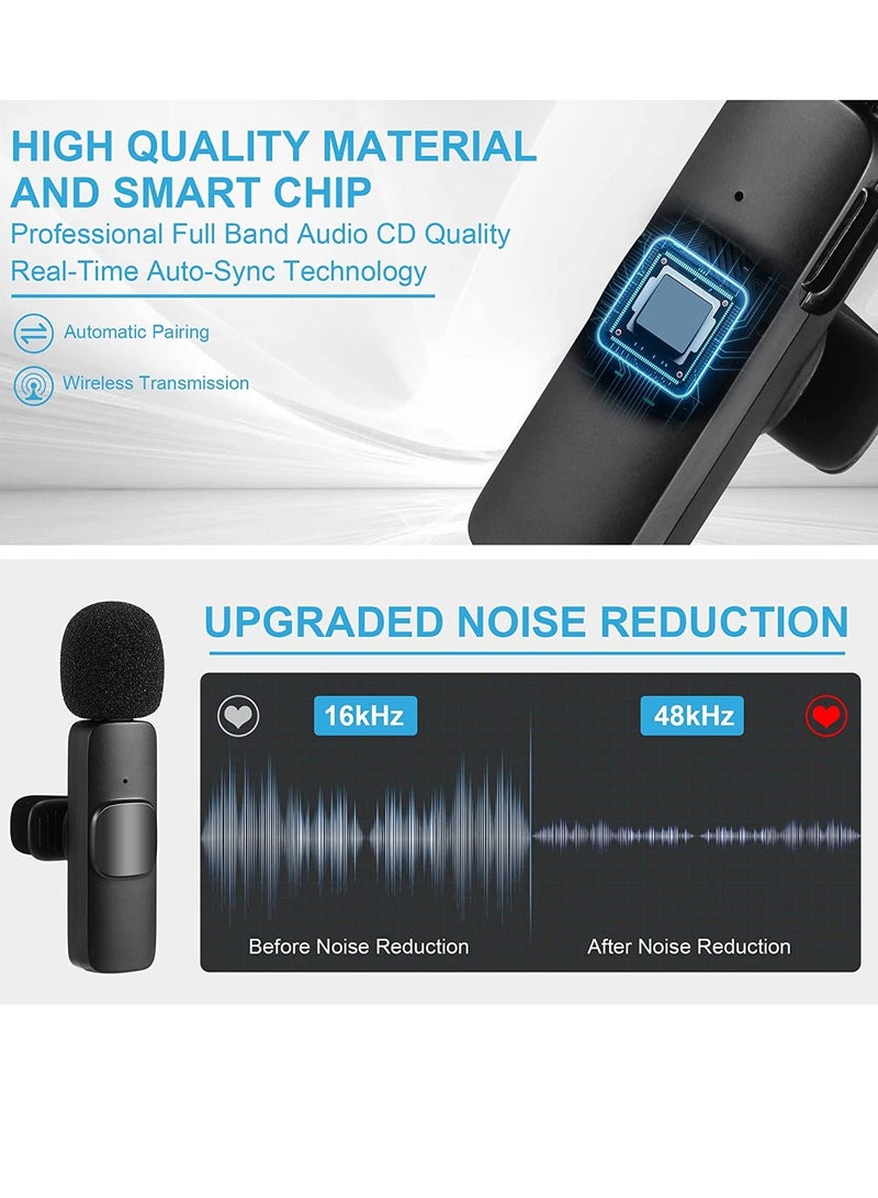 Wireless Lavalier Microphone for iPhone iPad, Plug-Play Wireless Mic for Recording, Live Stream, YouTube, TikTok, Facebook - Image 5