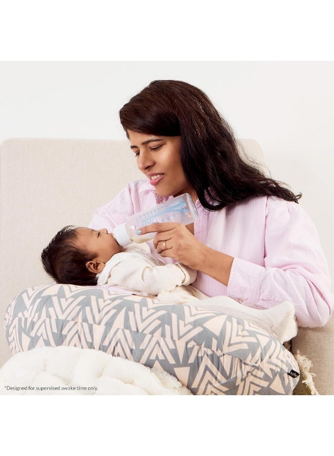 Dream On Me, Beeboo Nursing Pillow & Positioner - Perfect for Breast Feeding & Comforting Baby, Taupe - Image 2
