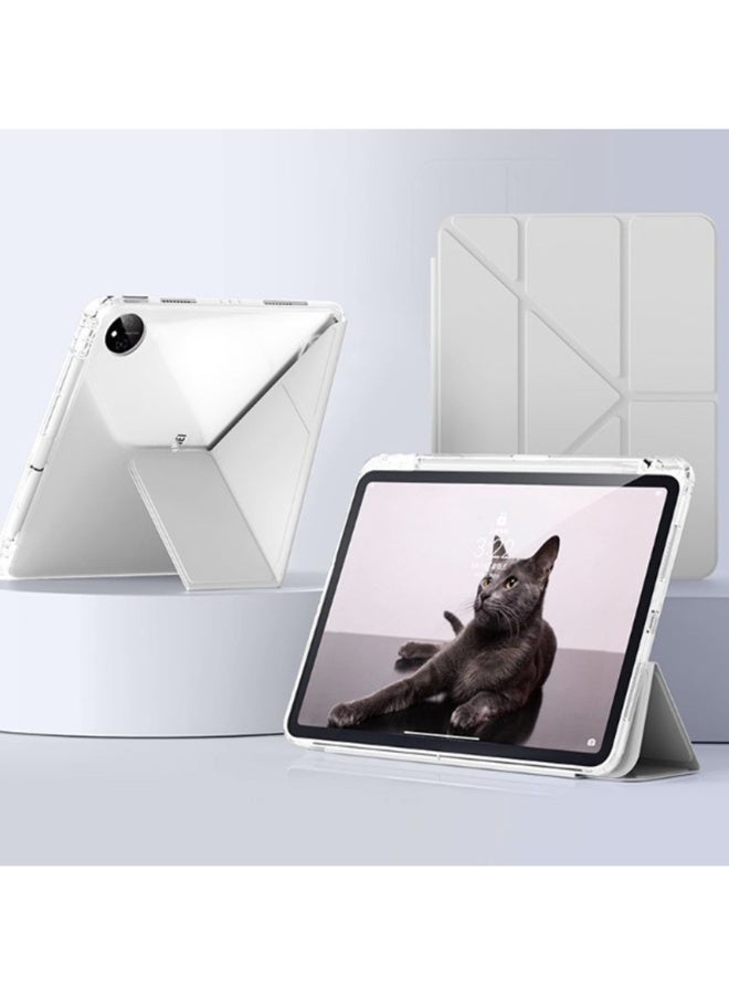 for Honor Pad X9 11.5 Inch Case Cover, Triple Fold Y-shaped Design, Multi Angle, Leather Tablet Cover With Pen Slot, Automatic Wake-up/sleep,Grey  - Image 3